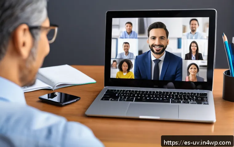 핵심 스킬 우선순위화에서의 커뮤니케이션 기술 - A professional virtual meeting scene showing diverse Hispanic colleagues attentively listening durin...